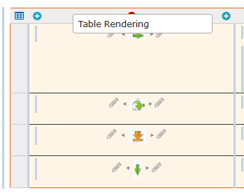 Table context menu